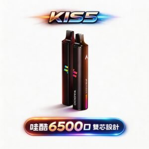 WAGOO 哇酷 KIS5 6500 Puffs 細膩順滑擊喉體驗 78 種口味抽不膩 升級不漏油結構 雙核心動力輸出 台灣現貨