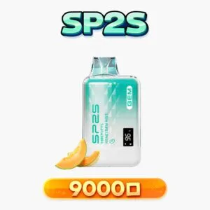 SP2S GEM 9000口 透明外型超好看 3%尼古丁鹽 不怕抽到焦 自帶螢幕看電量 Type-C 600mAh快充架構長效續航 台灣現貨秒發